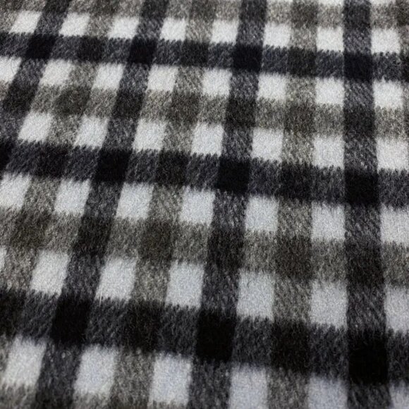 NEW MICHAEL KORS Collection Blue Plaid Button Up Short Cape 4 Small - Picture 5 of 8